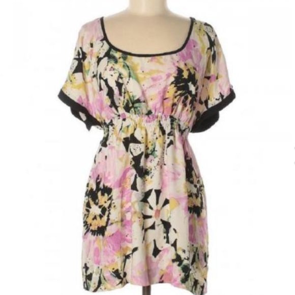 Like New Matty M Nordstrom Watercolor Babydoll Top - Picture 3 of 6